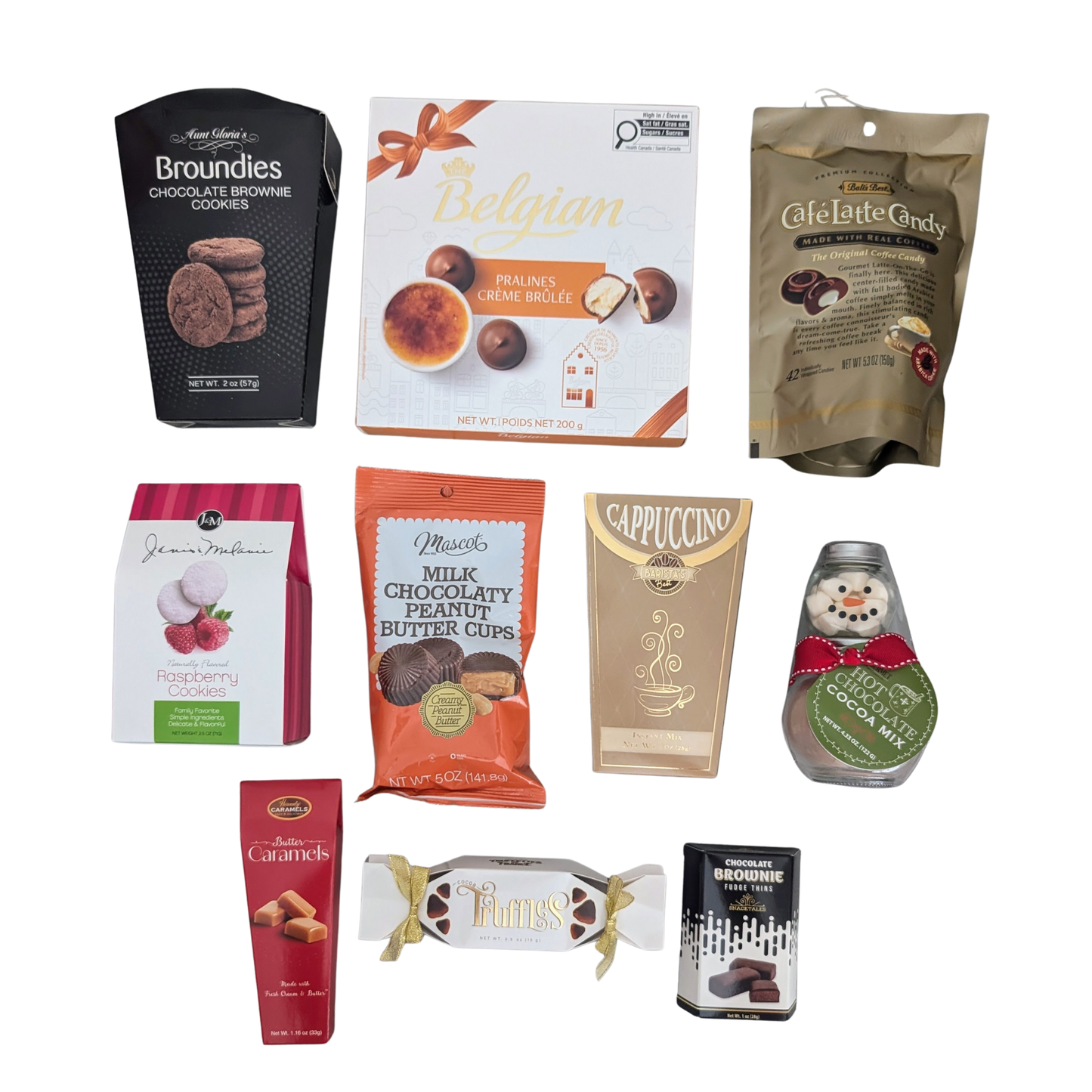 Valentine's Day Hearts - Chocolate & Cookies Gift Basket