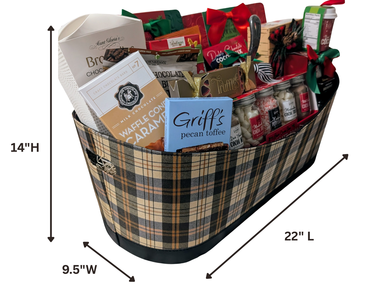 Fanciful Holiday Extra Large Gourmet Gift Basket - Christmas and Holiday Gifts