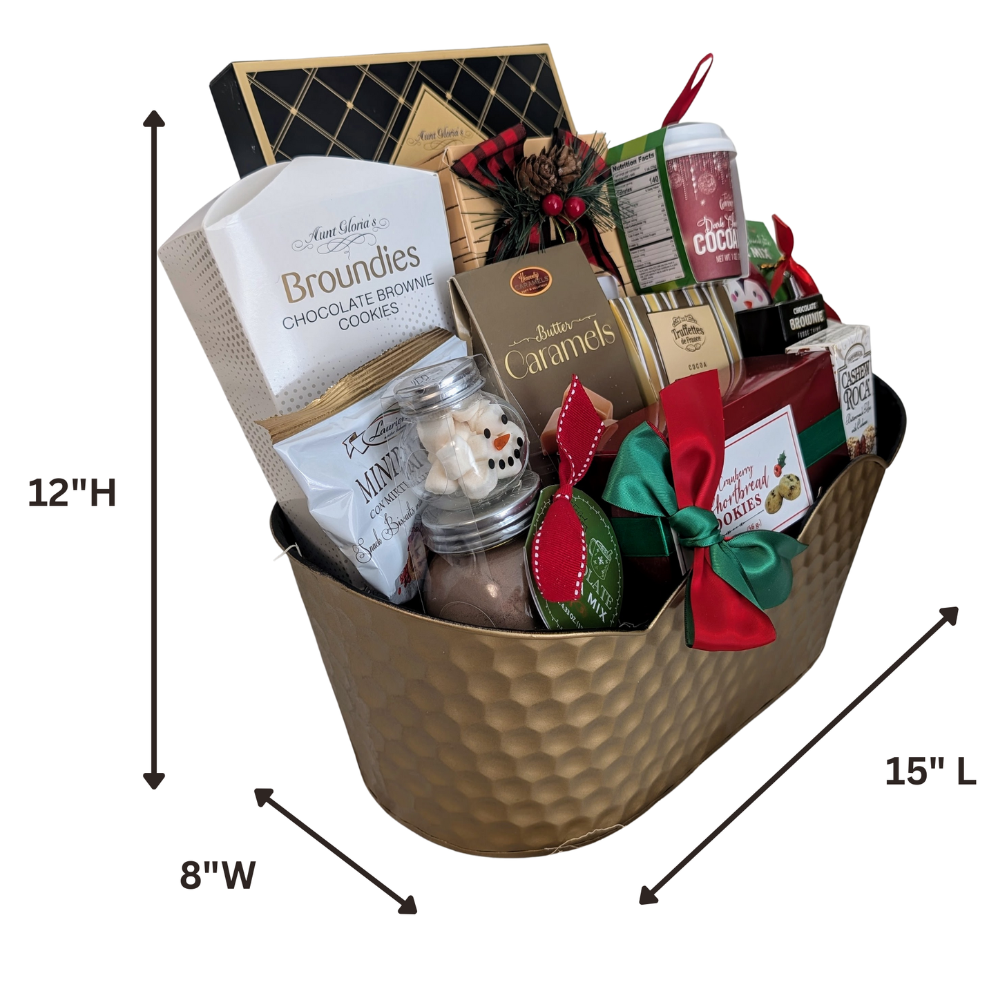 Holiday Favorites Golden Gourmet Gift Basket – Premium Snack Assortment, Corporate Gift, Thank You Gift, Holiday Gift Basket for Thanksgiving, Christmas & New Year