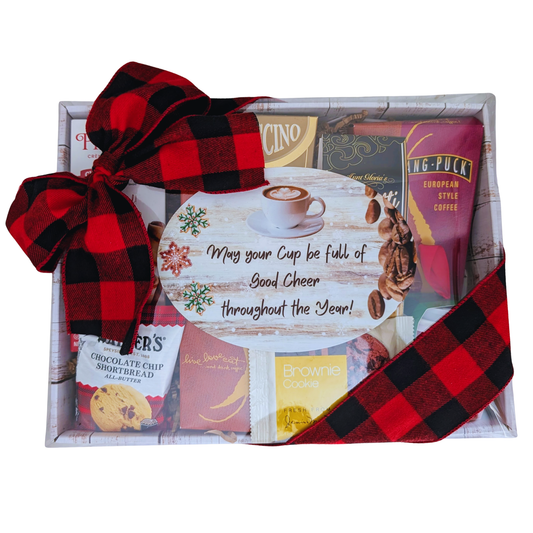 Holiday Coffee & Chocolate Gift Basket, Thanksgiving, Christmas, Holidays, New Year Gifts