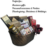 Luxury Gourmet Delights - All Occasion Chocolate, Cookies and Coffee gift basket - Fall & Holiday Gifts