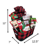 Christmas & Holiday Gift Baskets - Red Plaid Chocolates, Cookies & Coffee Gift -  Business & Thank You Gifts