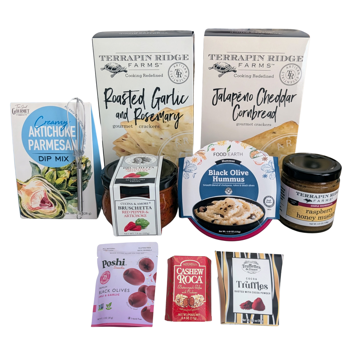 The Gilded Gourmet Charcuterie & Cheese Basket