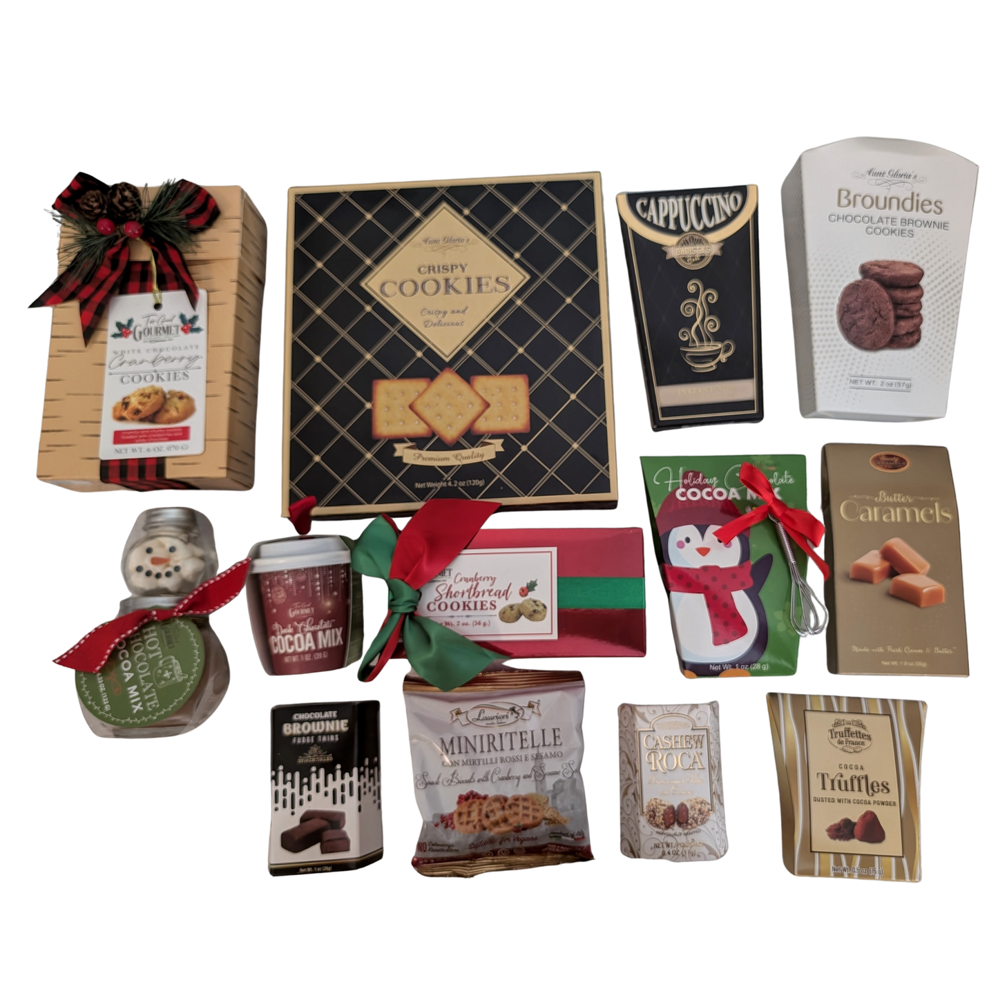 Holiday Favorites Golden Gourmet Gift Basket – Premium Snack Assortment, Corporate Gift, Thank You Gift, Holiday Gift Basket for Thanksgiving, Christmas & New Year