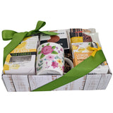 Lemon Tea & Cookies Gift Set with Floral Tea Cup