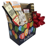 Happy Birthday Gift Basket - Chocolates & Cookies Gift Box