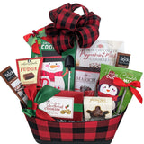 Christmas & Holiday Gift Baskets - Red Plaid Chocolates, Cookies & Coffee Gift -  Business & Thank You Gifts