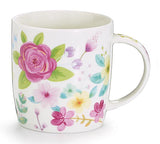 Tea, Cookies & Fine Chocolates Gift Set with Floral Tea Cup