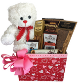 Beary Sweet Wishes Gift Basket with Chocolates & Teddy Bear -  Birthday, Anniversary, All Occasion Gifts