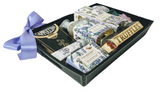 All Occasion Luxury Spa Basket Faux Leather Tray with Lavender Rosemary Gift Set - Thank You, Birthday, Business Gifts