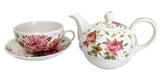 Tea & Cookies Gift Basket Porcelain Tea Pot Duo - Local Delivery Only